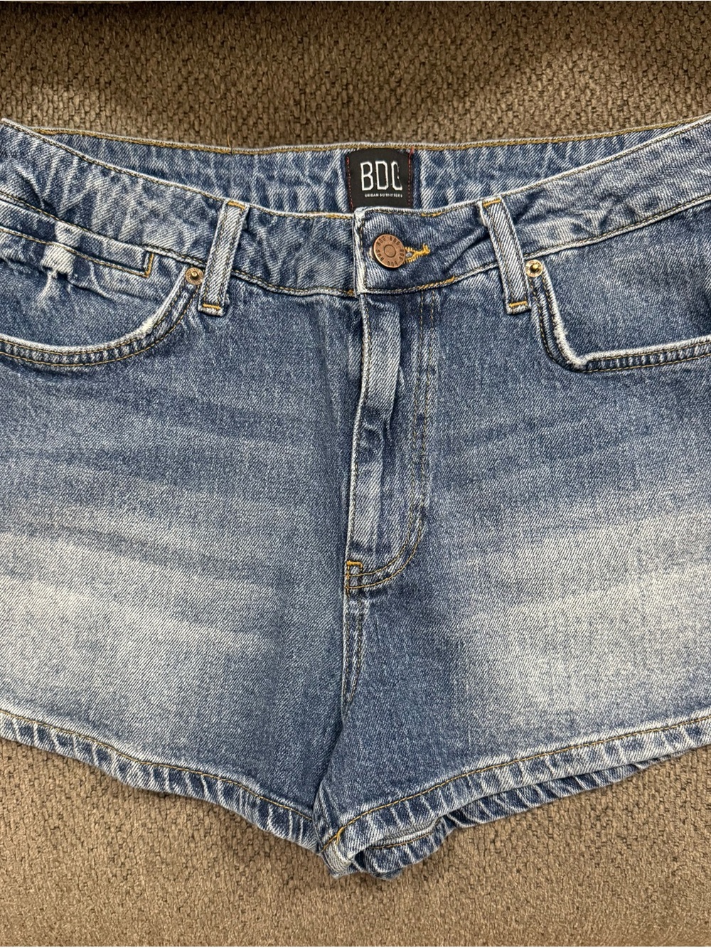 BDG Women's Light Wash Denim Jean Shorts by Urban Outfitters